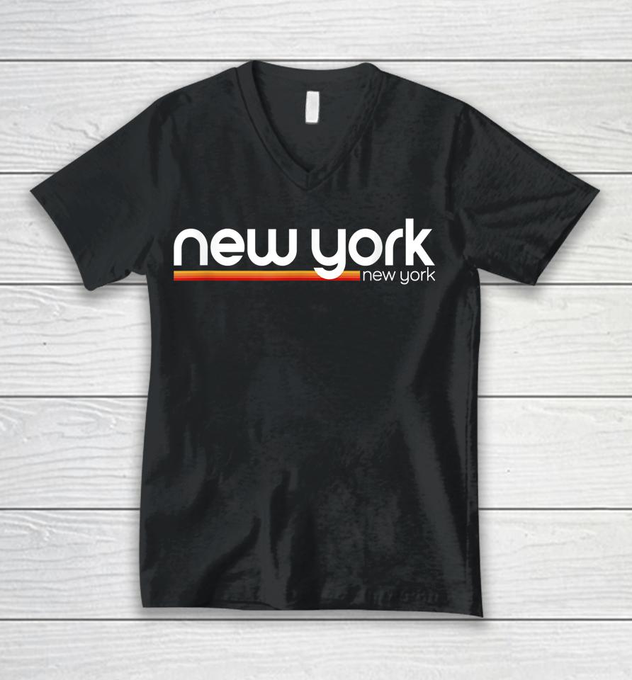 New York City New York Souvenir Vintage New York Unisex V-Neck T-Shirt