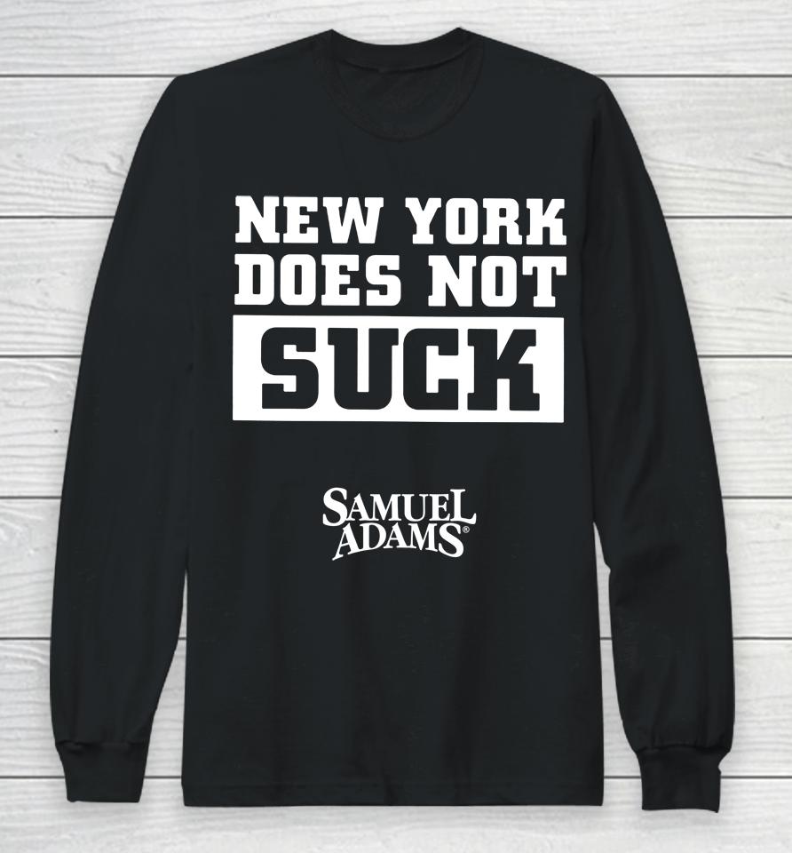New York Does Not Suck Samuel Adamss Long Sleeve T-Shirt