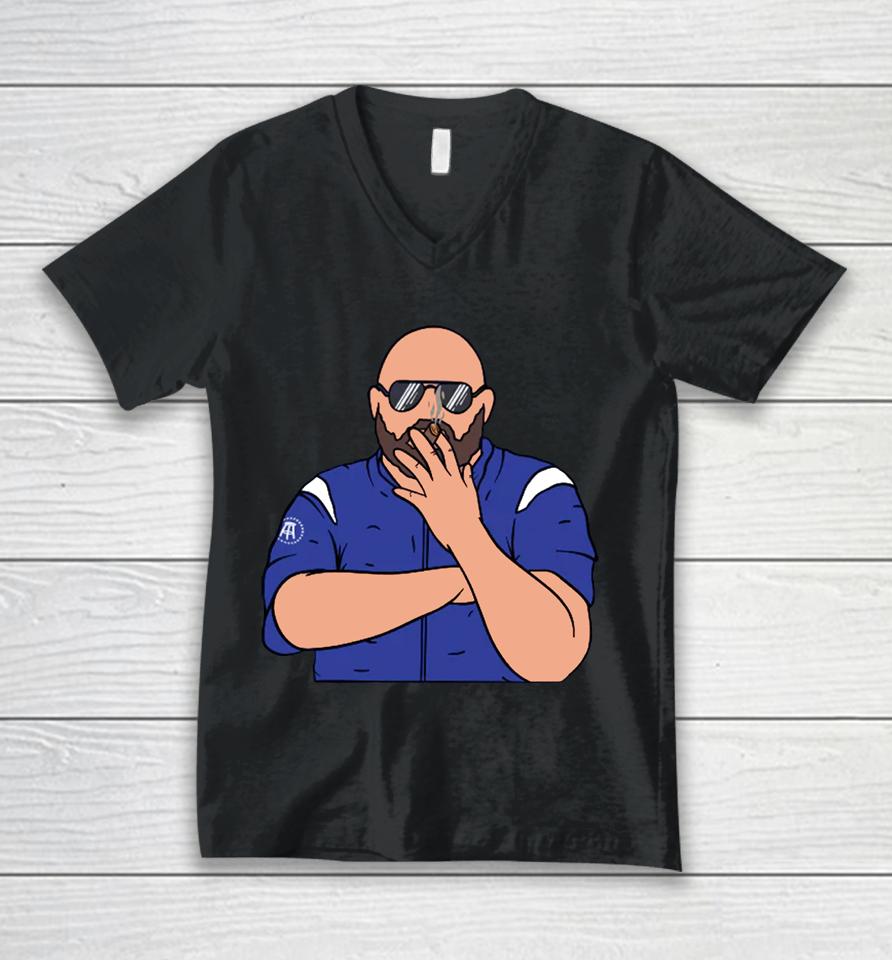 New York Giants Brian Daboll Cigar Unisex V-Neck T-Shirt