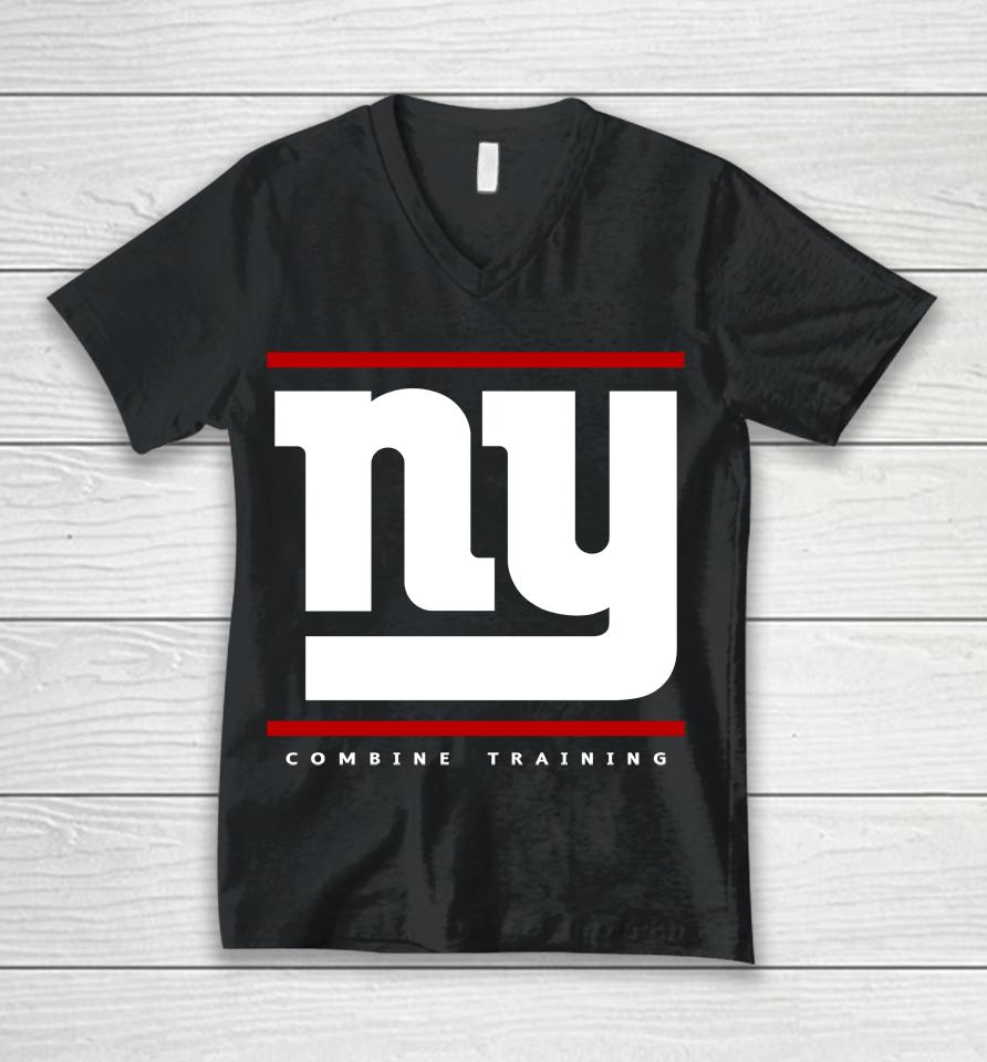 New York Giants New Era Combine Training Split Defense Unisex V-Neck T-Shirt