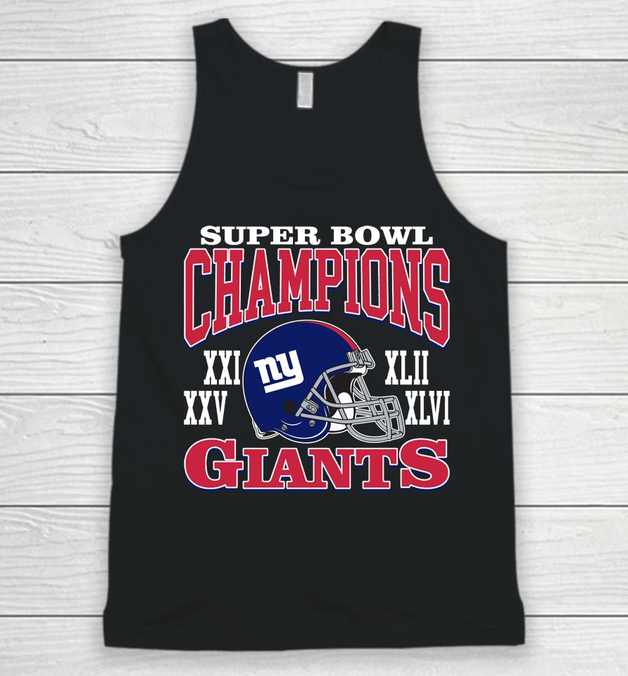 New York Giants Red Super Bowl Champions Giants Unisex Tank Top