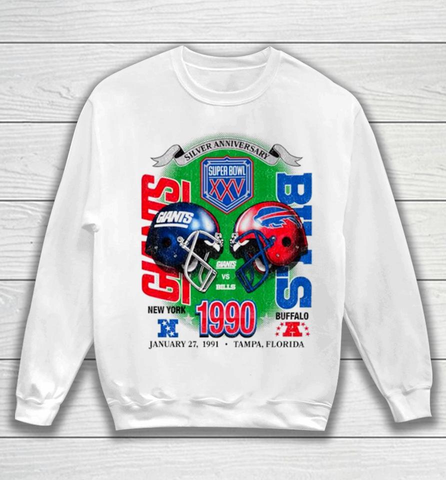 New York Giants Vs Buffalo Bills 1990 Dueling Super Bowl ’47 Franklin Sweatshirt