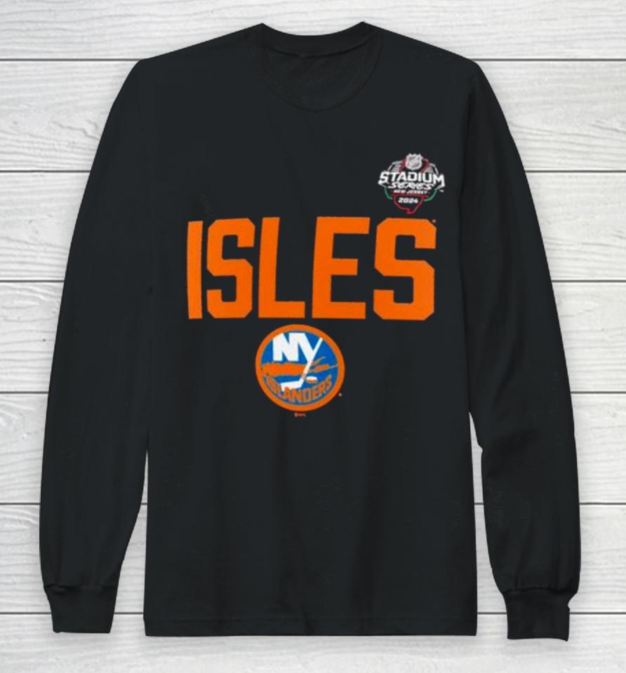 New York Islanders 2024 Nhl Stadium Series Logo Long Sleeve T-Shirt