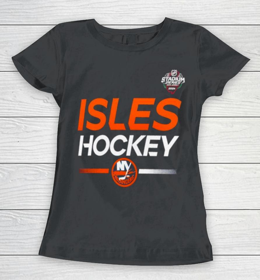 New York Islanders 2024 Nhl Stadium Series Pro Women T-Shirt