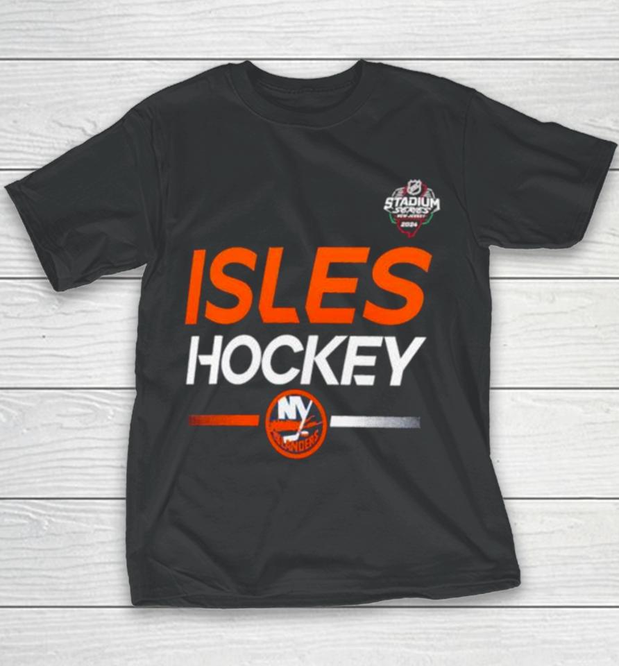 New York Islanders 2024 Nhl Stadium Series Pro Youth T-Shirt