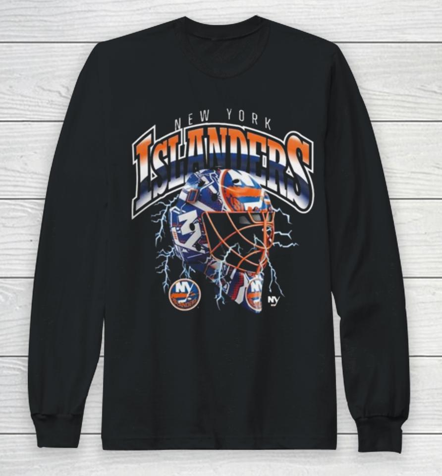 New York Islanders Crease Lightning Long Sleeve T-Shirt