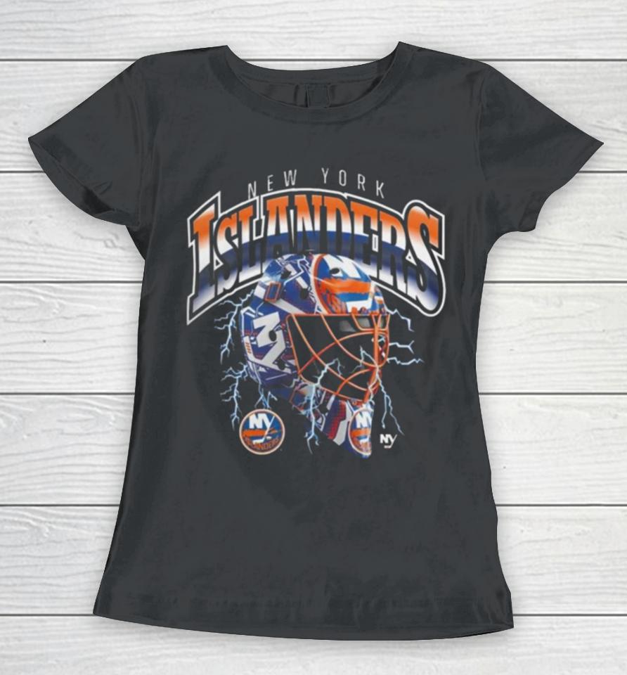 New York Islanders Crease Lightning Women T-Shirt