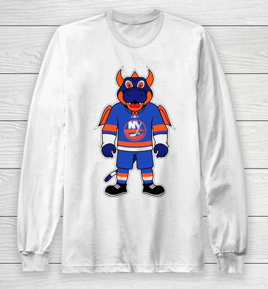 New York Islanders Mascot Hockey Nhl Long Sleeve T-Shirt