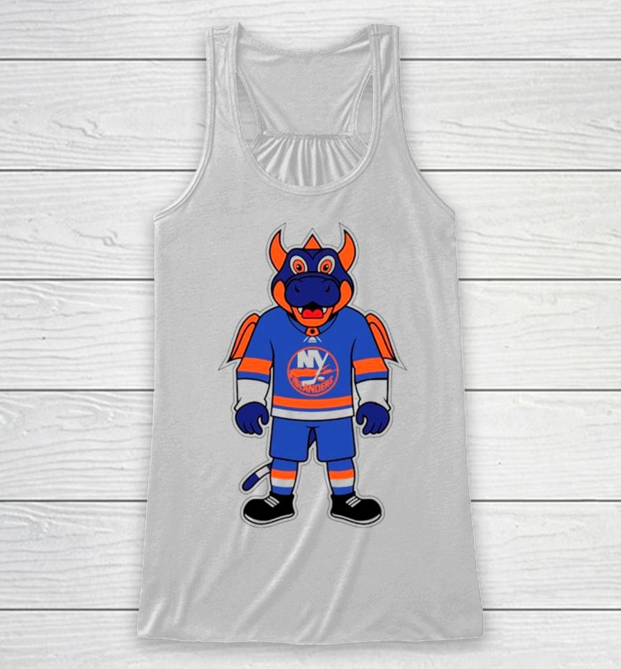 New York Islanders Mascot Hockey Nhl Racerback Tank