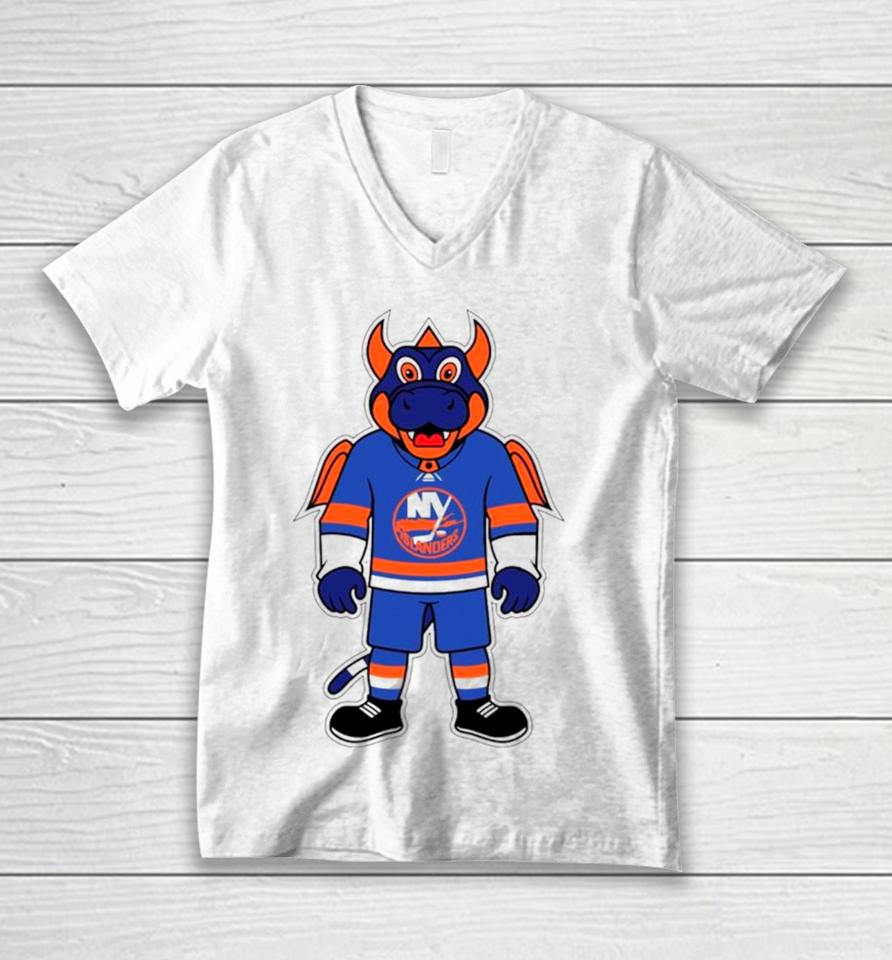 New York Islanders Mascot Hockey Nhl Unisex V-Neck T-Shirt