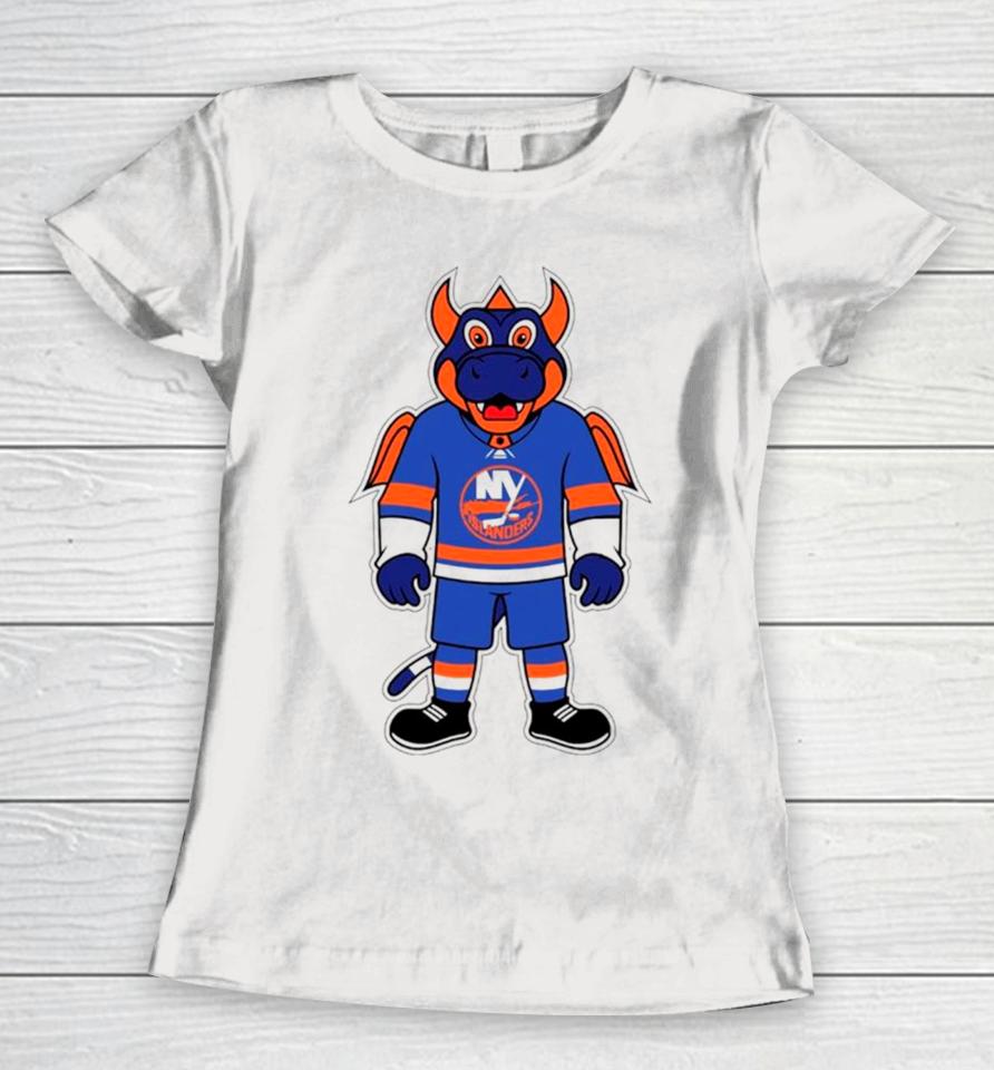 New York Islanders Mascot Hockey Nhl Women T-Shirt