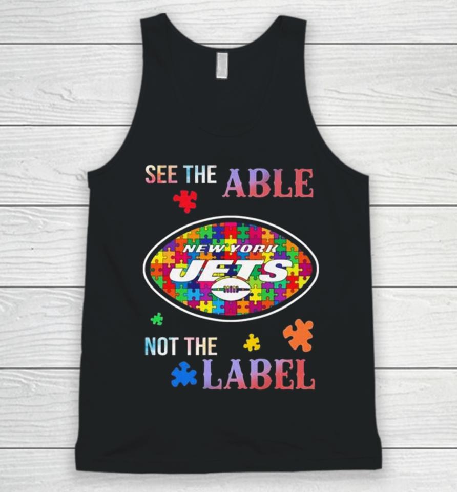 New York Jets Autism Awareness See The Able Not The Label Unisex Tank Top