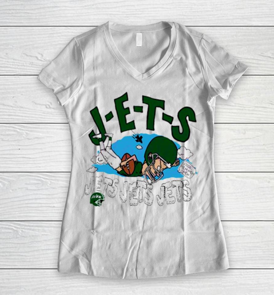 New York Jets Beavis And Butt Head Football Women V-Neck T-Shirt
