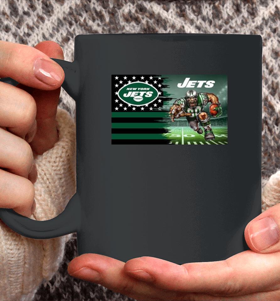 New York Jets Football Team Mascot Flag 2024 Coffee Mug