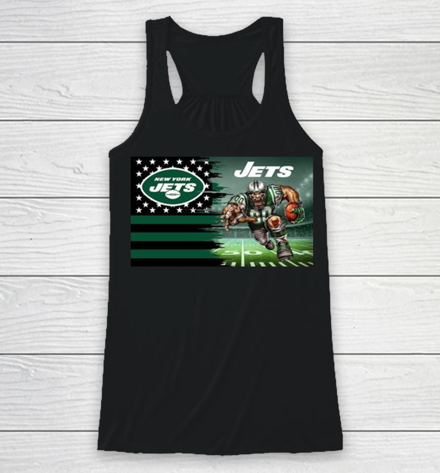 New York Jets Football Team Mascot Flag 2024 Racerback Tank