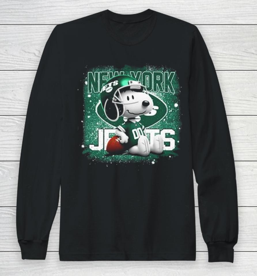 New York Jets Mix Snoopy Long Sleeve T-Shirt