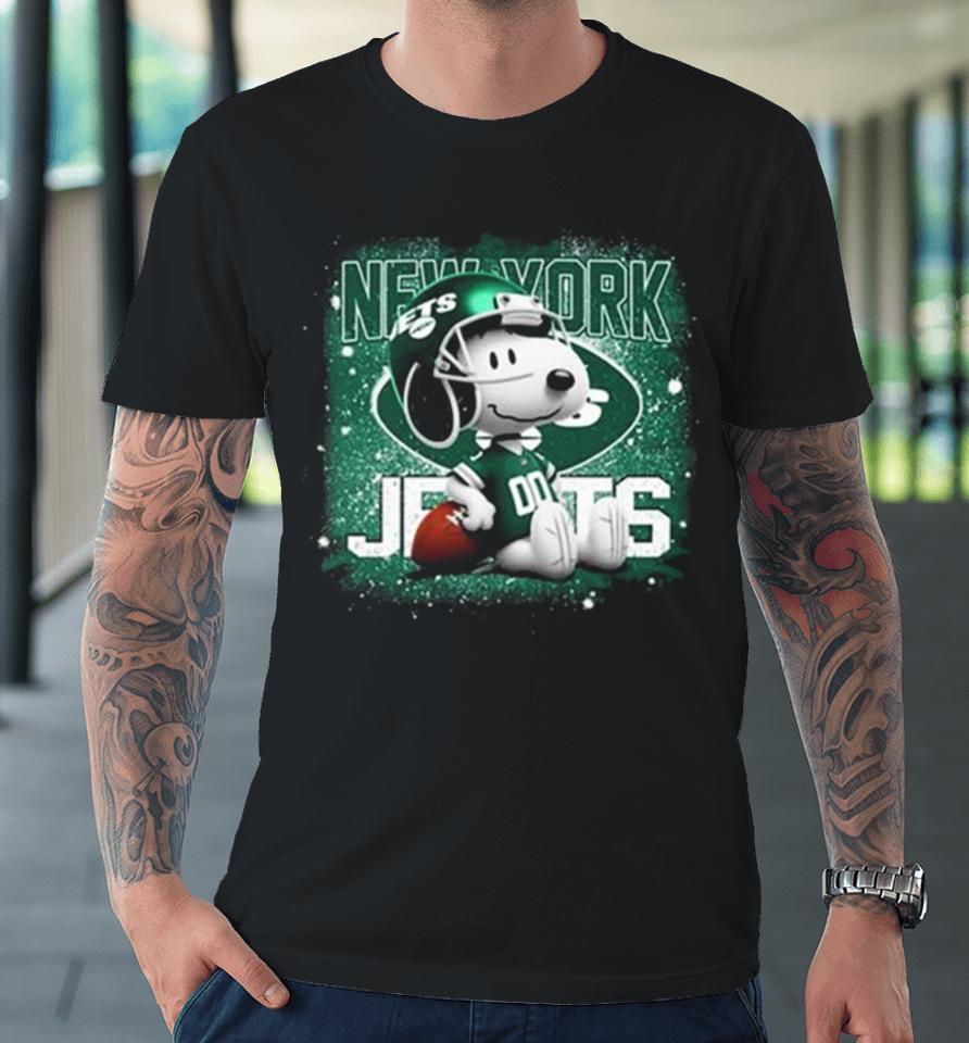 New York Jets Mix Snoopy Premium T-Shirt