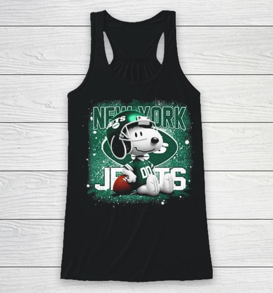 New York Jets Mix Snoopy Racerback Tank