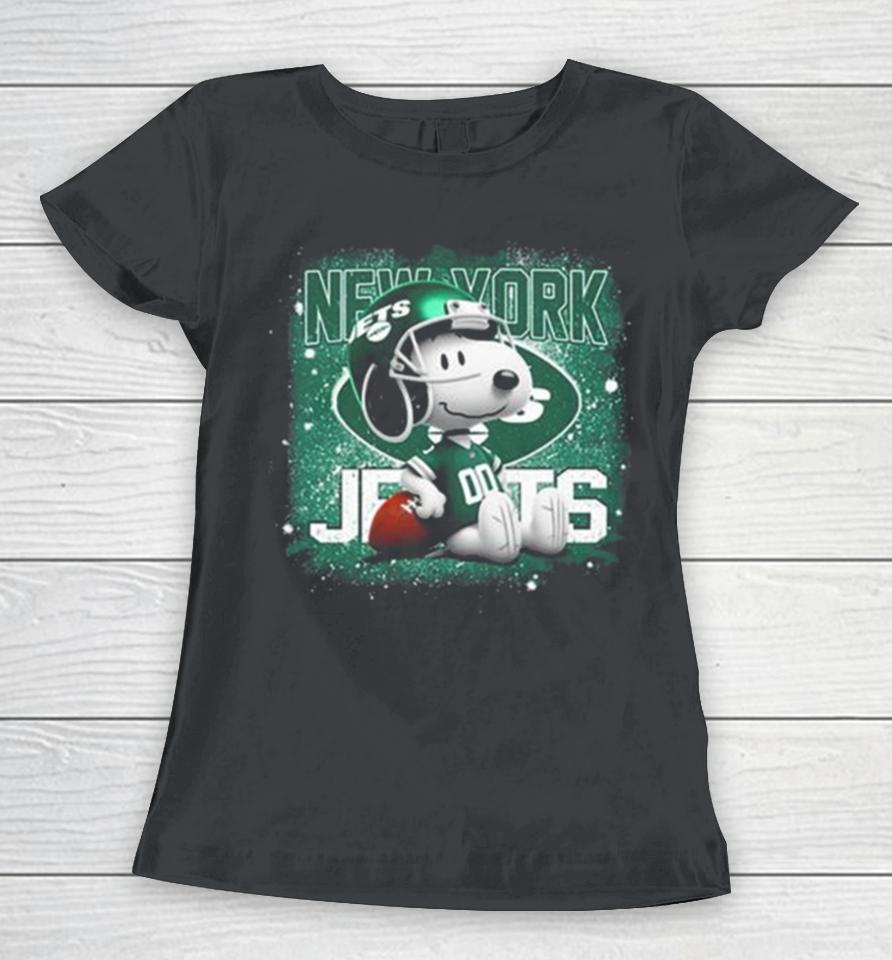 New York Jets Mix Snoopy Women T-Shirt