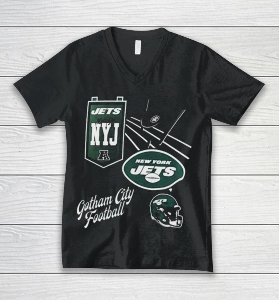 New York Jets Split Zone Unisex V-Neck T-Shirt