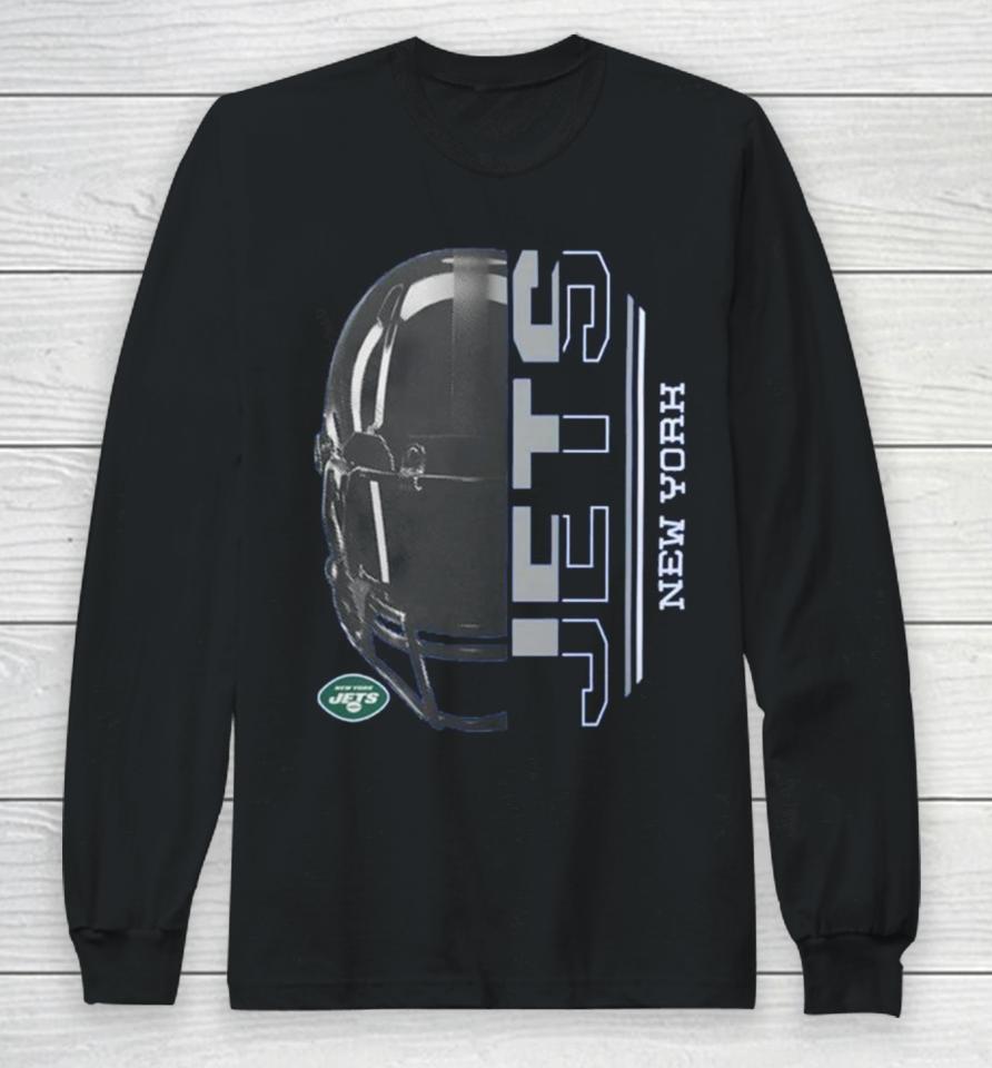 New York Jets Starter Half Helmet Logo 2024 Long Sleeve T-Shirt