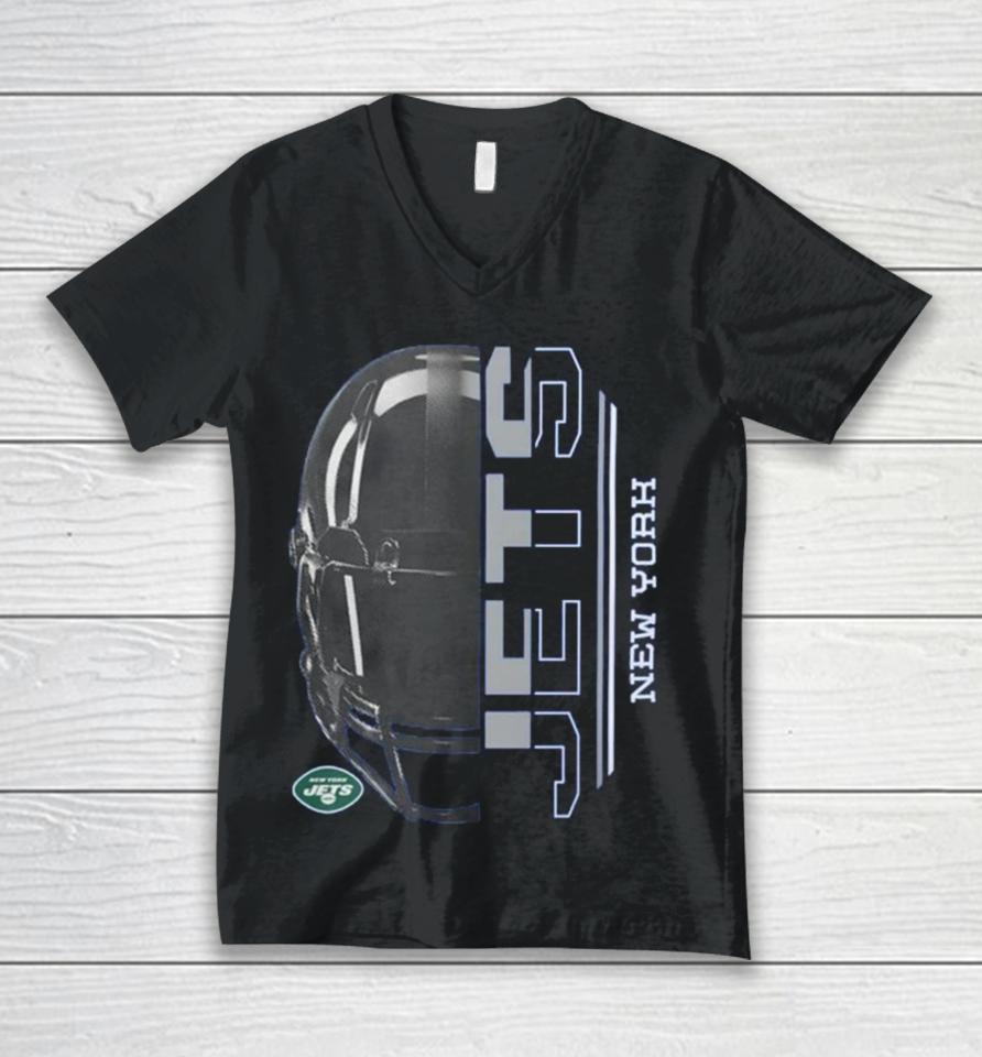 New York Jets Starter Half Helmet Logo 2024 Unisex V-Neck T-Shirt