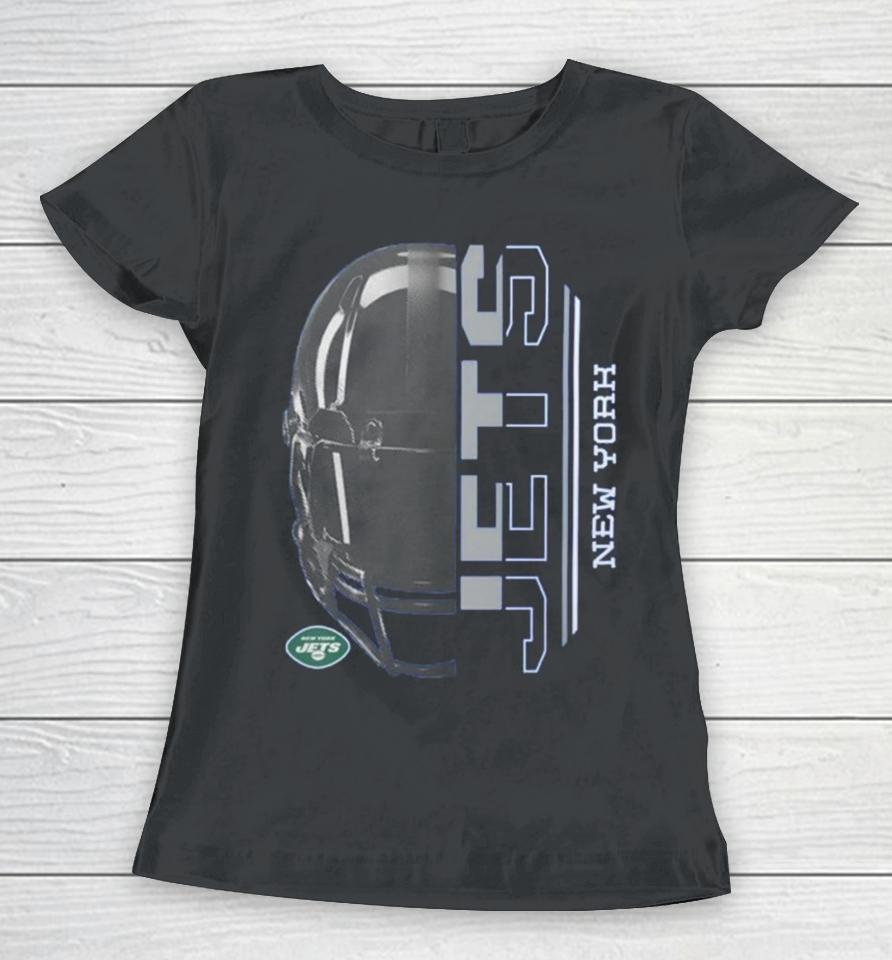 New York Jets Starter Half Helmet Logo 2024 Women T-Shirt
