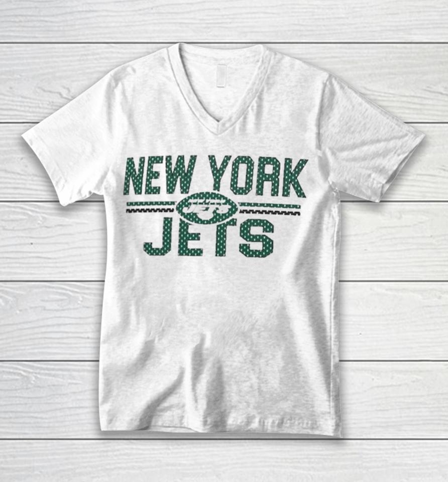 New York Jets Starter Mesh Team Graphic 2024 Unisex V-Neck T-Shirt