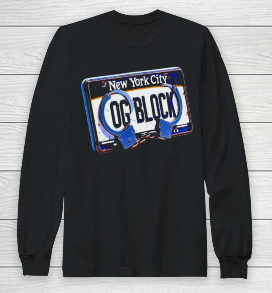 New York Knicks Og Block Long Sleeve T-Shirt