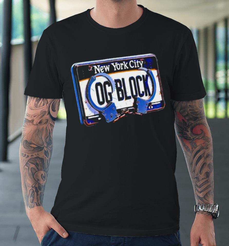 New York Knicks Og Block Premium T-Shirt