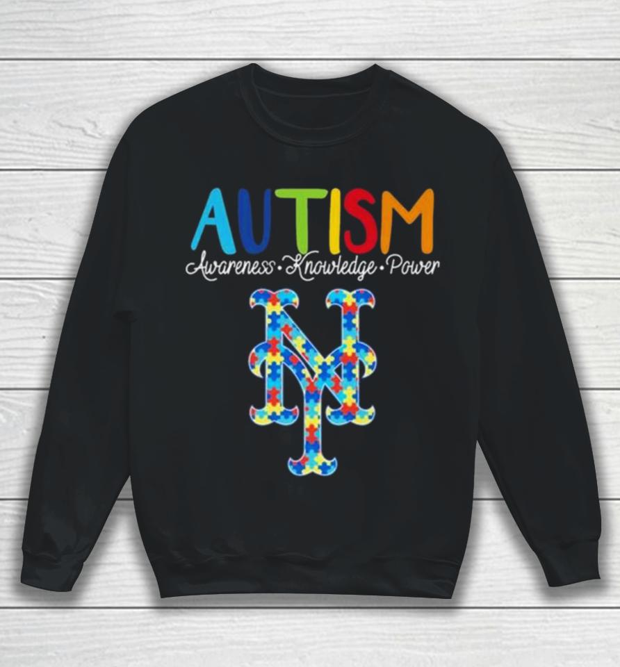 New York Mets Autism Awareness Knowledge Power Sweatshirt
