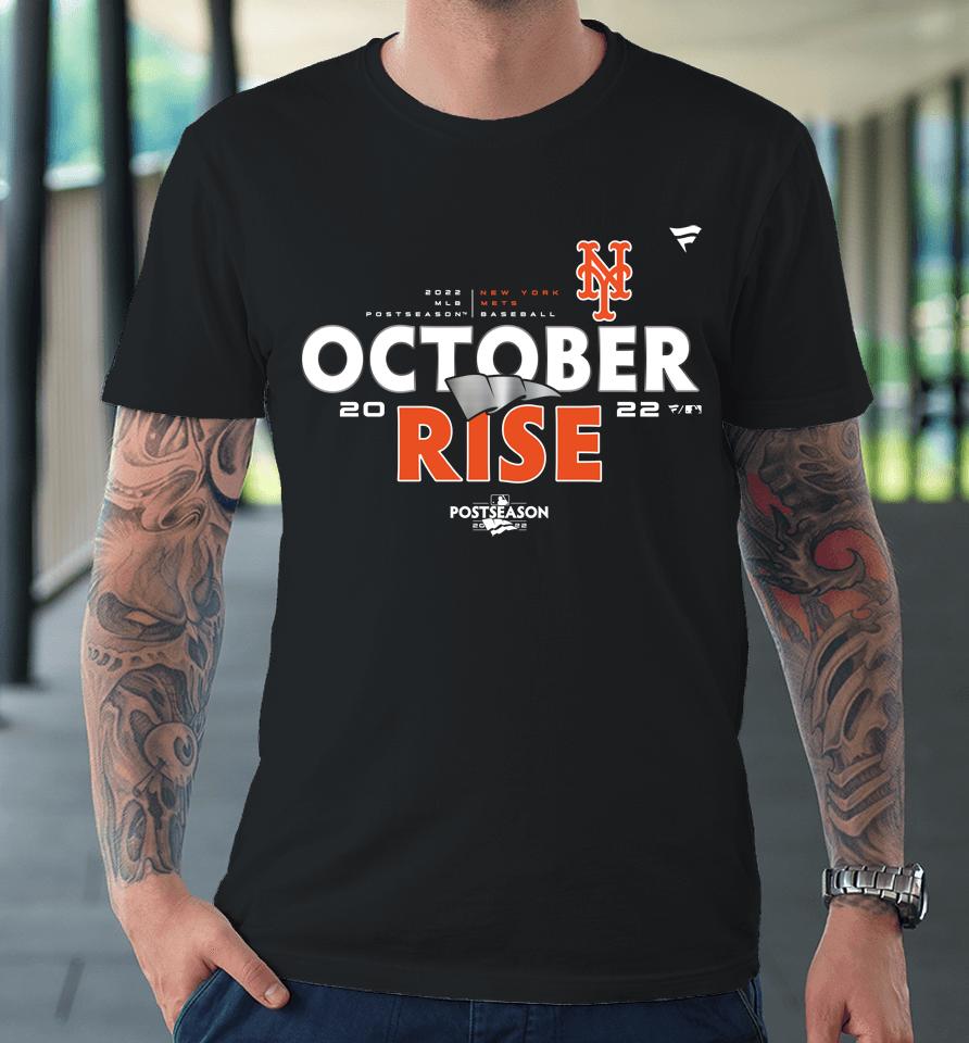 New York Mets Fanatics Branded Youth 2022 Postseason October Rise Premium T-Shirt