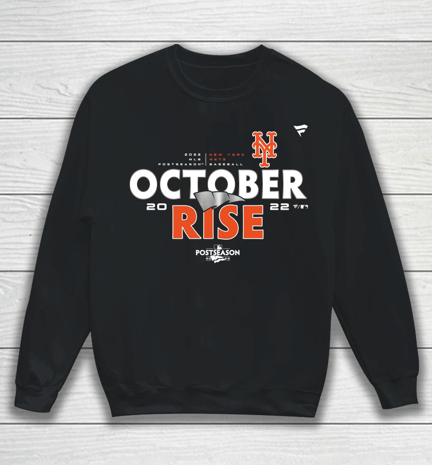New York Mets Fanatics Branded Youth 2022 Postseason October Rise Sweatshirt