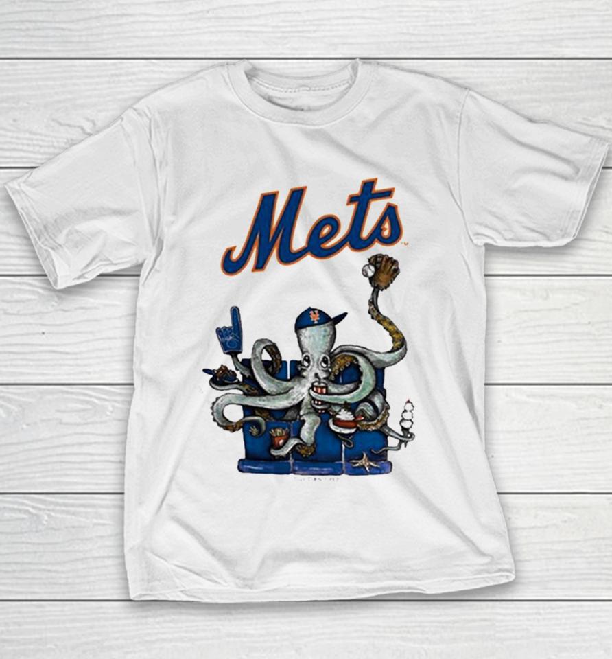 New York Mets Octopus 2024 Youth T-Shirt