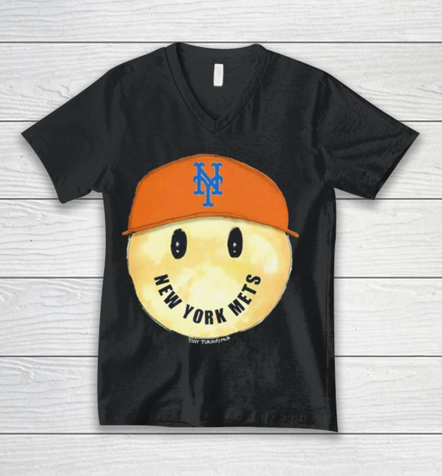 New York Mets Smiley Tee Unisex V-Neck T-Shirt
