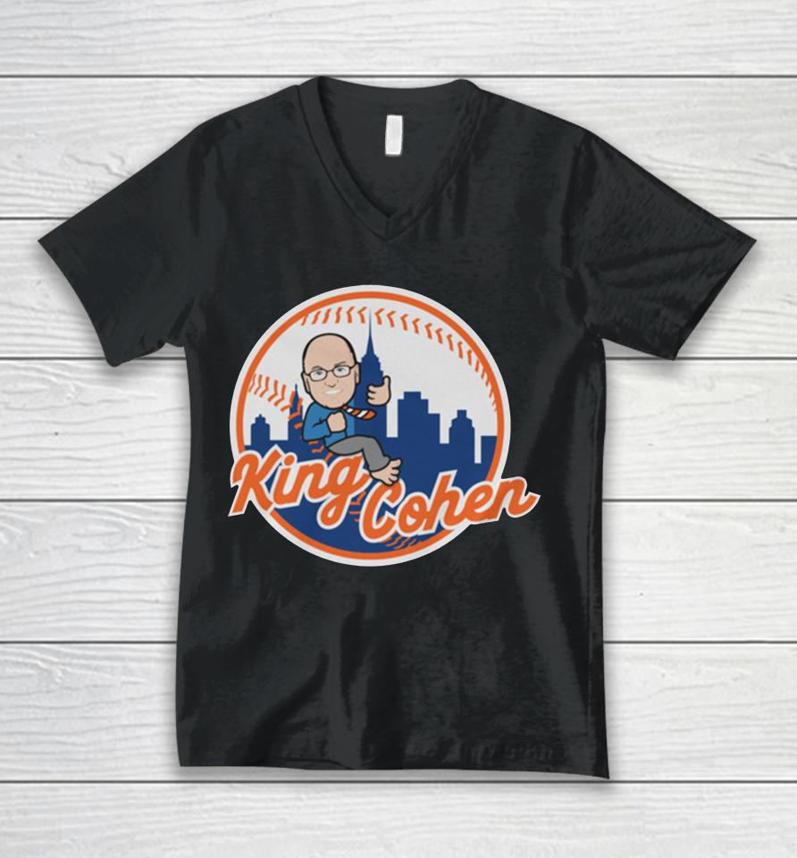 New York Mets Steven Cohen King Cohen Unisex V-Neck T-Shirt