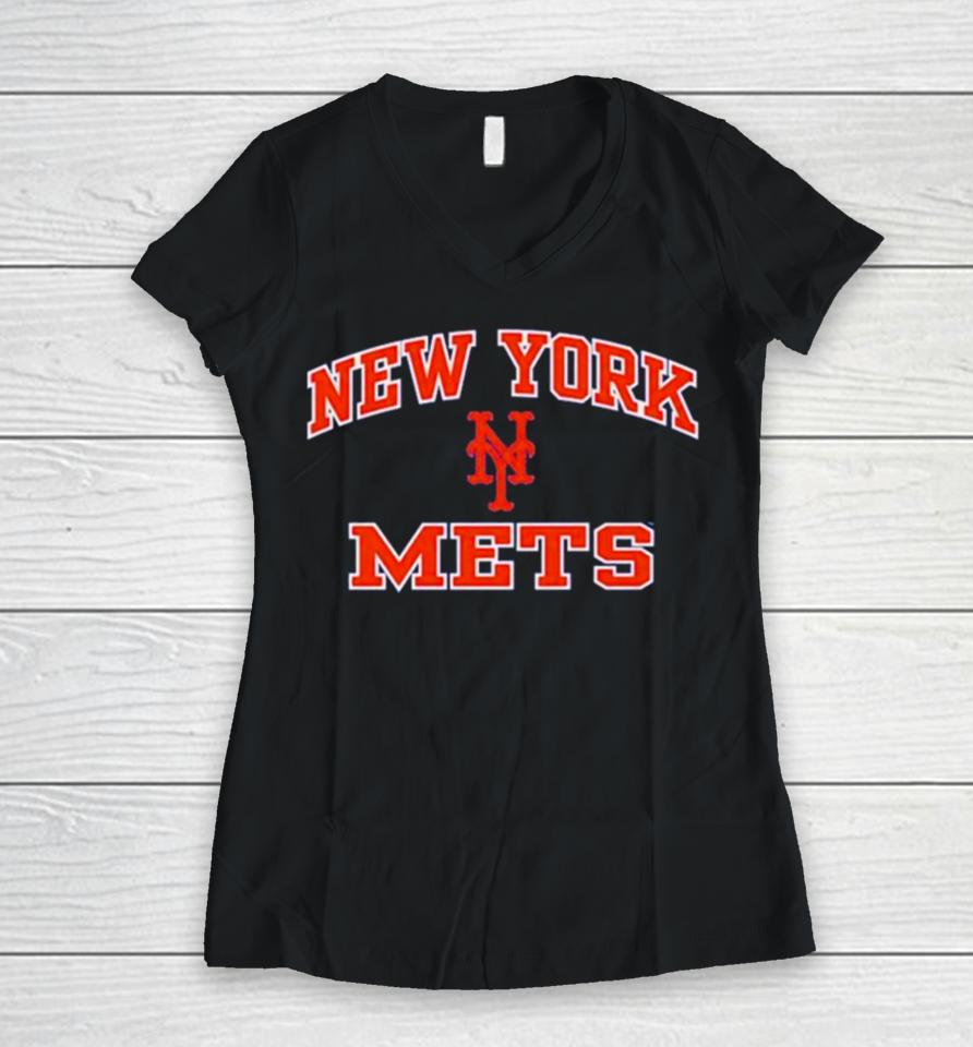 New York Mets Youth Heart &Amp; Soul Women V-Neck T-Shirt
