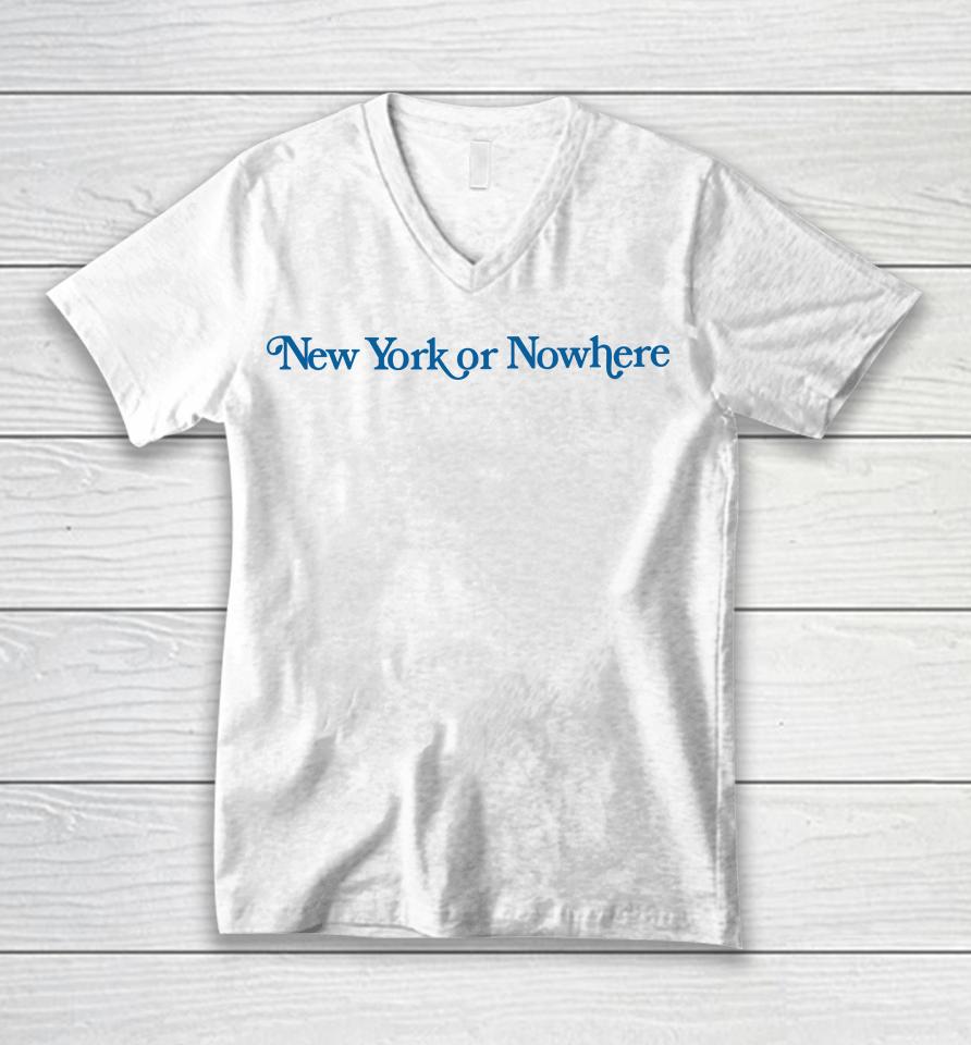 New York Or Nowhere Unisex V-Neck T-Shirt
