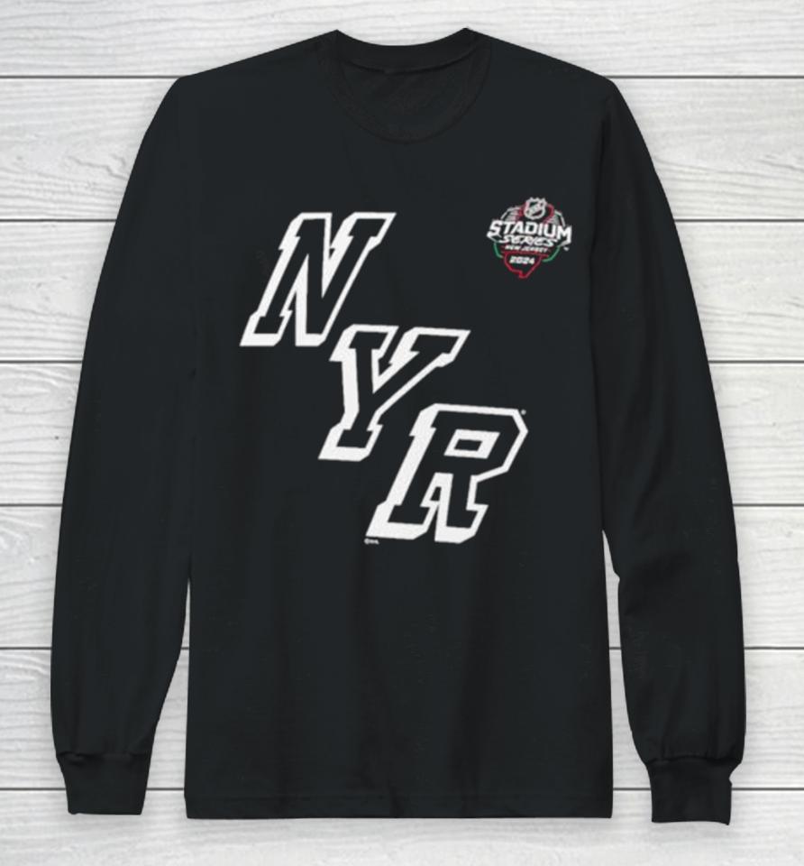 New York Rangers 2024 Nhl Stadium Series Black Long Sleeve T-Shirt