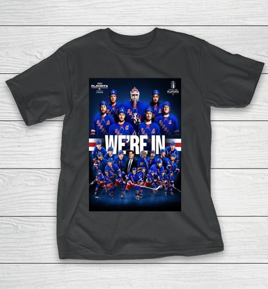 New York Rangers Advanced To The Stanley Cup Nhl Playoffs 2024 T-Shirt