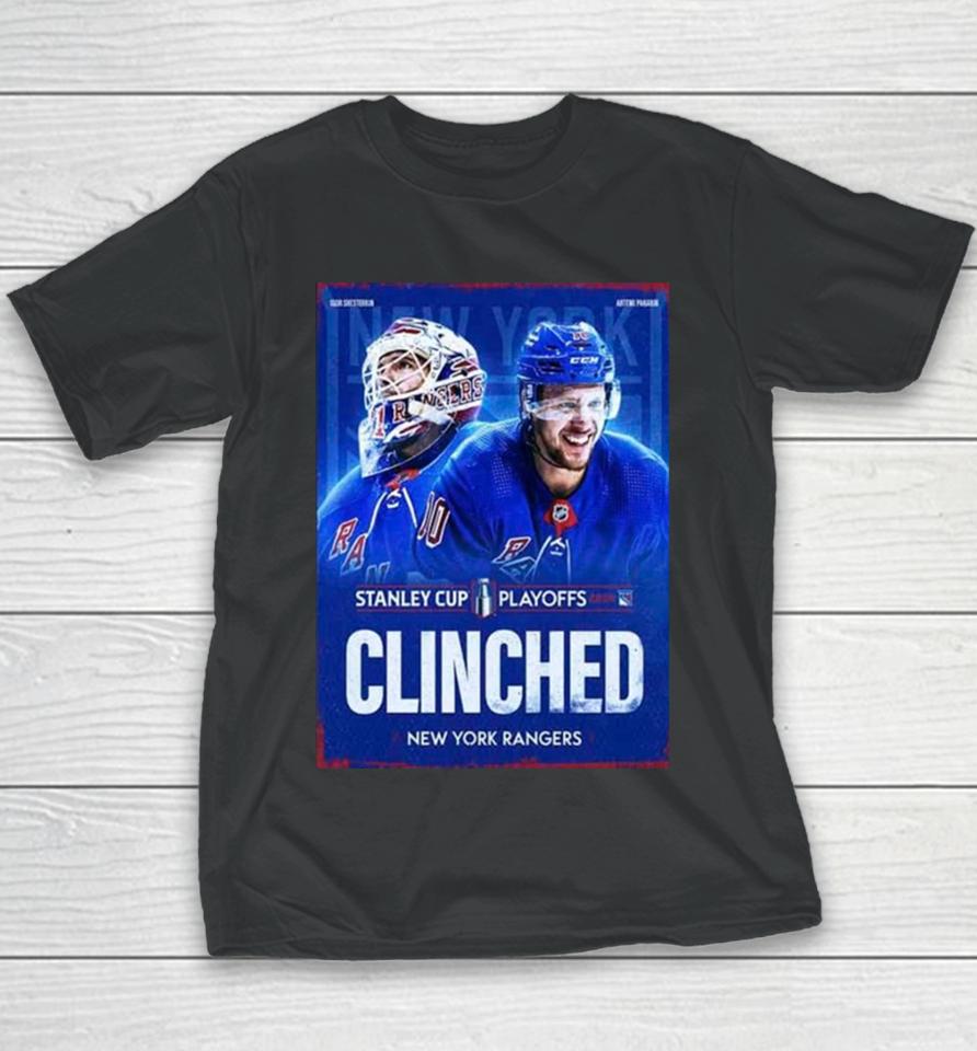 New York Rangers Are Bound For The Stanley Cup Playoffs 2024 Nhl Youth T-Shirt