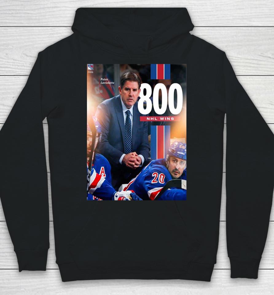 New York Rangers Coach Peter Laviolette With 800 Wins Hoodie