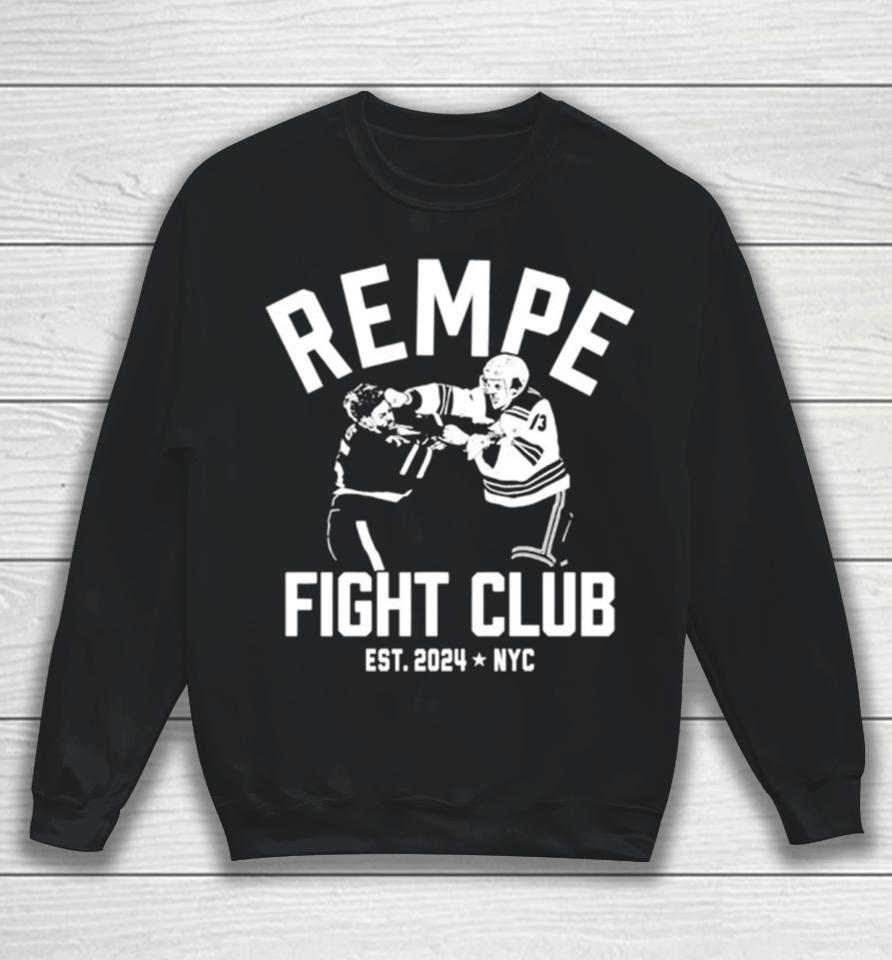 New York Rangers Hockey Rempe Fight Club Sweatshirt