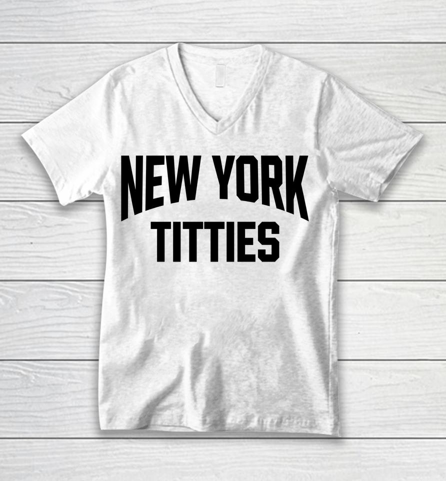 New York Titties Unisex V-Neck T-Shirt