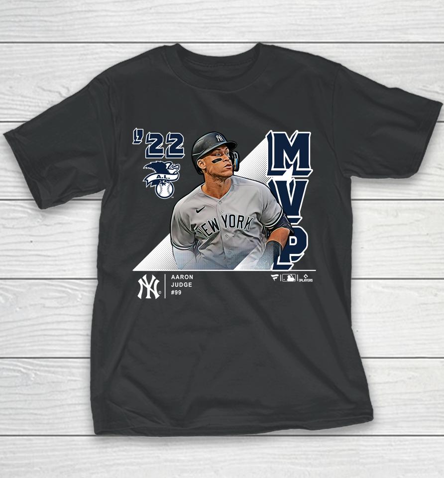 New York Yankees Aaron Judge 2022 Al Mvp Youth T-Shirt