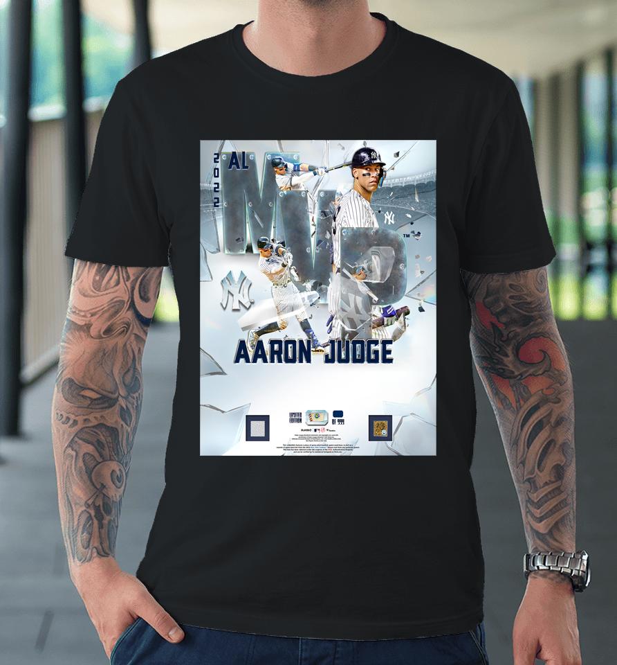 New York Yankees Aaron Judge Fanatics Authentic 2022 Al Mvp Framed Premium T-Shirt