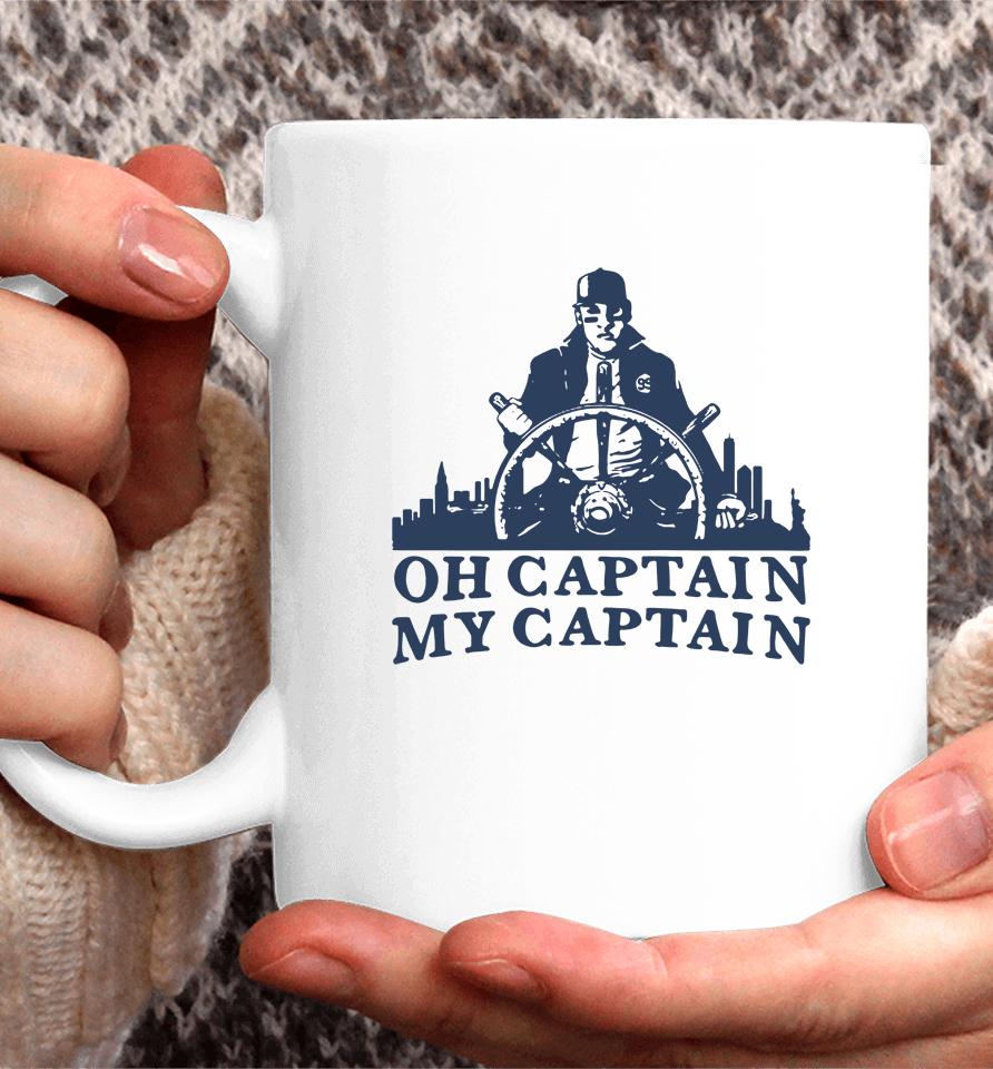 New York Yankees Aaron Judge Oh Captain My Captain Coffee Mug