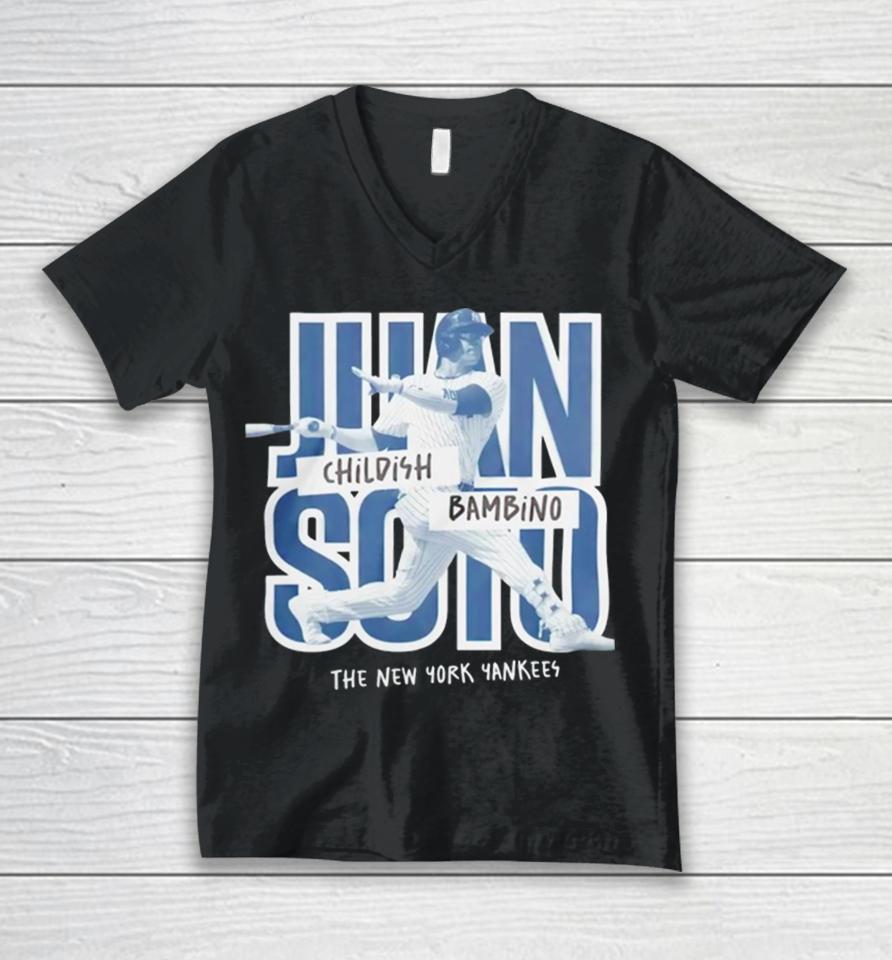 New York Yankees Juan Soto Childish Bambino Unisex V-Neck T-Shirt