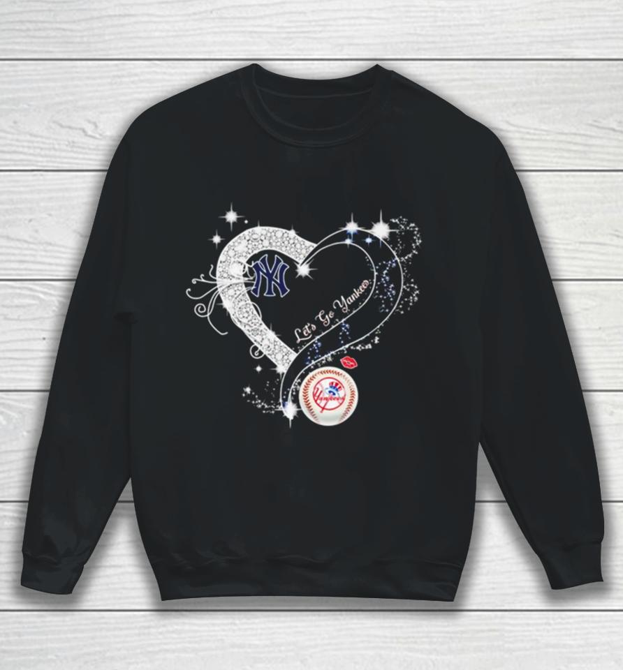 New York Yankees Let’s Go Yankees Heart Sweatshirt