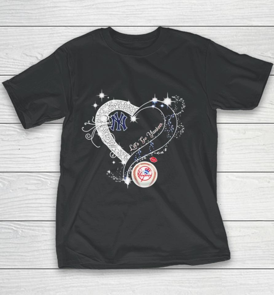 New York Yankees Let’s Go Yankees Heart Youth T-Shirt